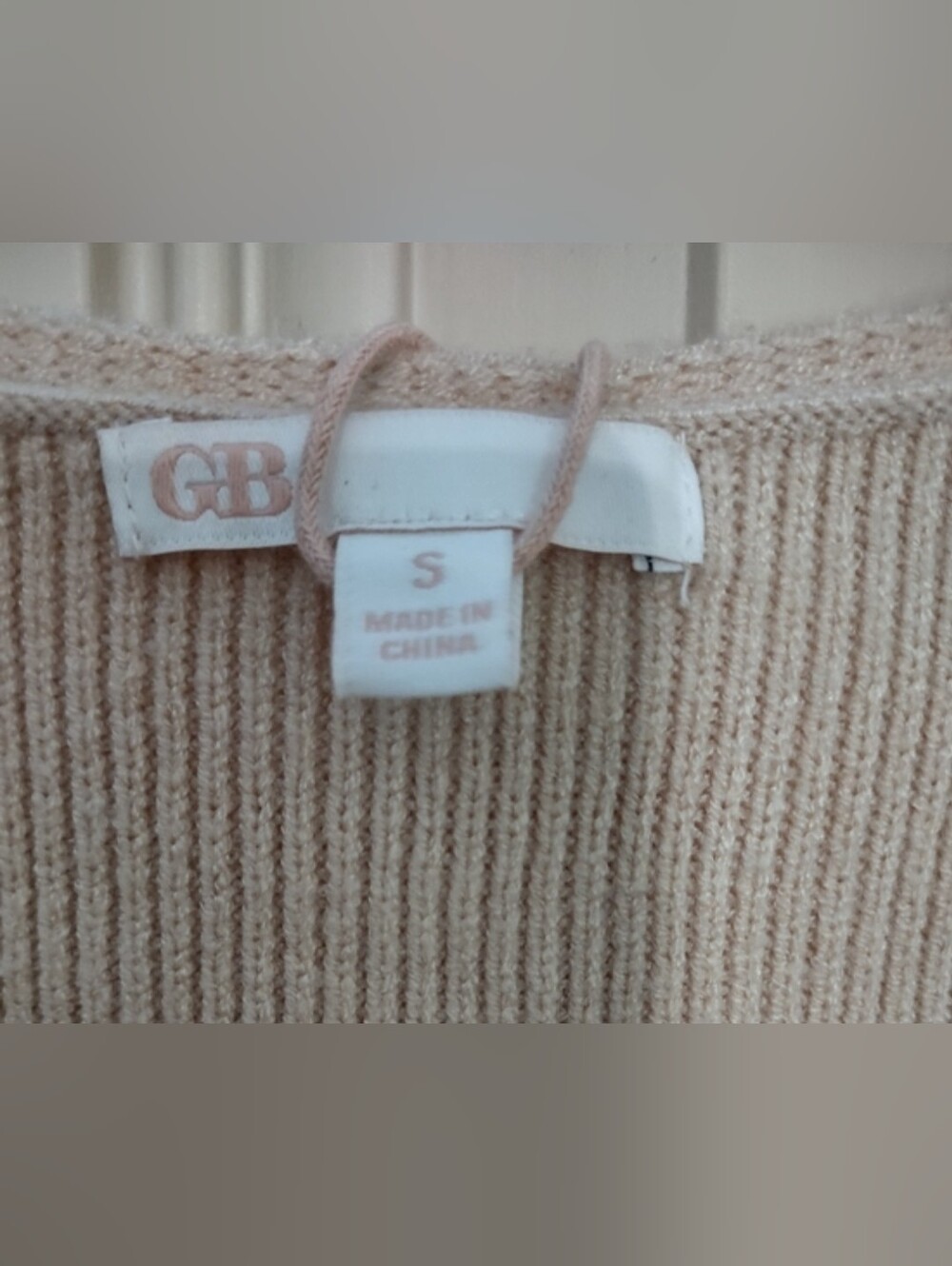 Gianni Bini Ribbed Knit Dress in Light Tan - Picture 2 of 4